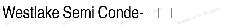 Westlake Semi Conde字体转换